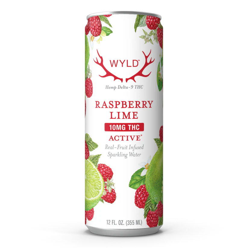 Raspberry Lime THC Sparkling Water | Active