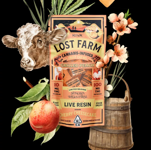 Grilled Peach Cherry Cheesecake