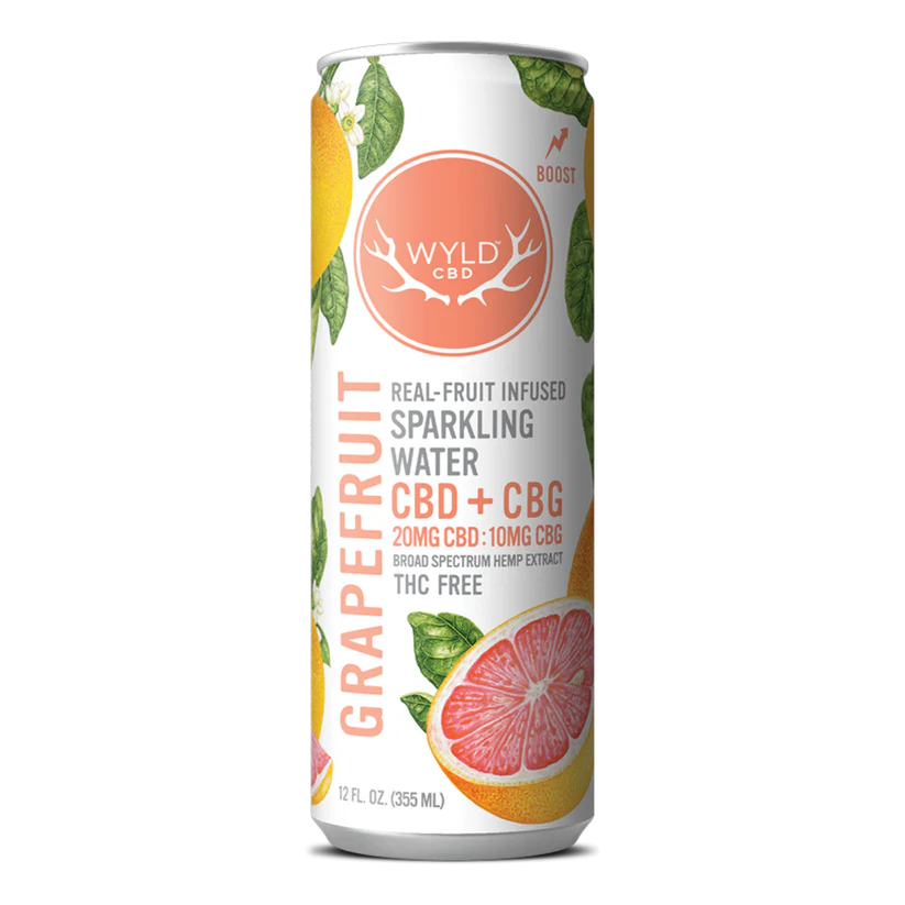 Grapefruit CBD:CBG Sparkling Water | CBD-Only