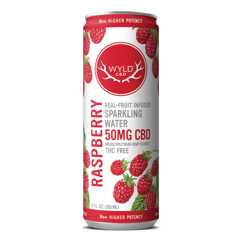 Raspberry CBD Sparkling Water | CBD-Only
